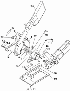 Part Location Diagram of 210105 Alpha Pin Wrench