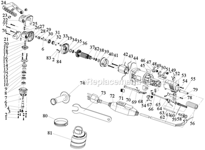 Page A Diagram and Parts List for VSP-120  Alpha Sander Polisher