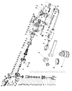 Page A Diagram and Parts List for VSP-230  Alpha Sander Polisher
