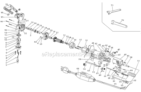Page A Diagram and Parts List for WDP-120  Alpha Sander Polisher
