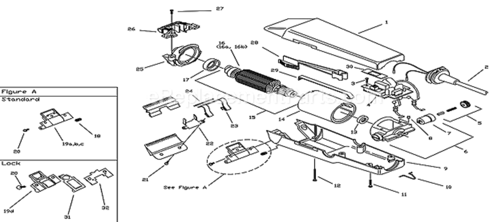 Super_2_Speed_Detachable_Blade_Maroon Diagram and Parts List for AG2 22235 Andis Clipper Trimmer