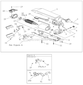 Page A Diagram and Parts List for AG2 SUPPER Andis Clipper Trimmer
