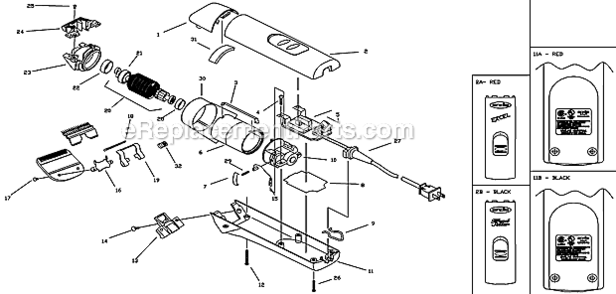 Part Location Diagram of 25061 Andis Hanger Bail