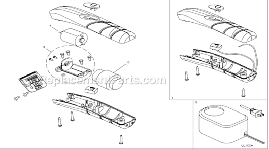 Page A Diagram and Parts List for D-4  Andis Clipper Trimmer