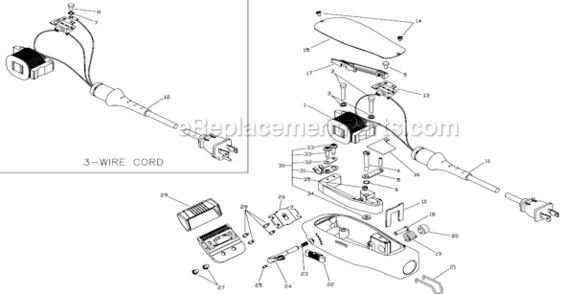 Part Location Diagram of 01767 Andis Switch Assy-ml/gc-service
