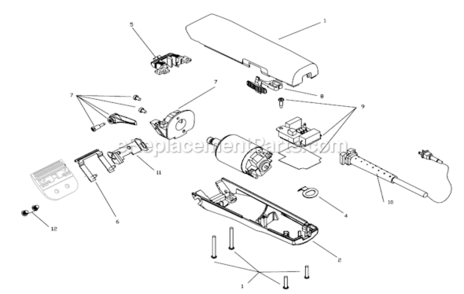 Part Location Diagram of 65808 Andis Switch Button - Black