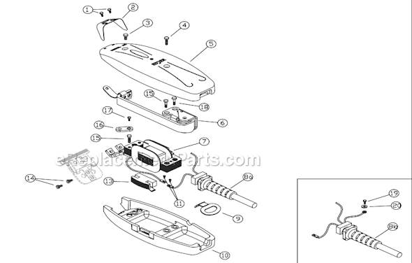 Page A Diagram and Parts List for EDJER  Andis Clipper Trimmer