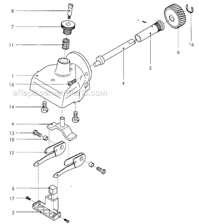 Page A Diagram and Parts List for HC  Andis Clipper Trimmer