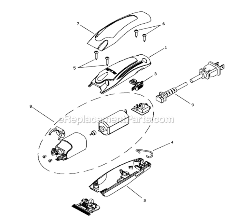 Page A Diagram and Parts List for RT-1  Andis Clipper Trimmer