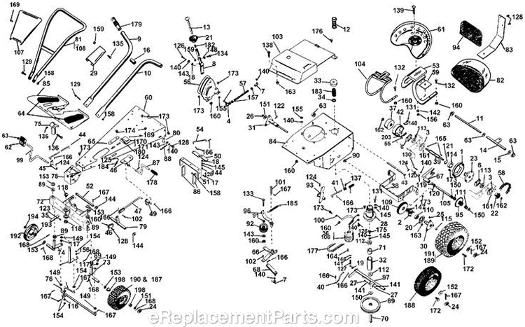 Tractor Parts List Diagram and Parts List for 12983 000001 Ariens Lawn Tractor