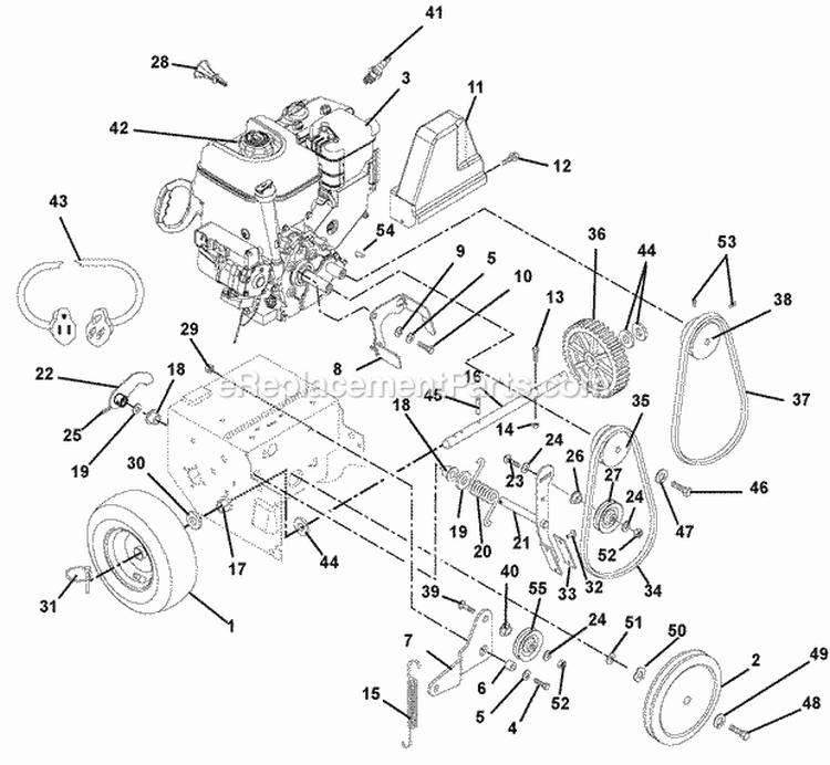 Decals Diagram and Parts List for 932200 000101 Ariens Snow Blower