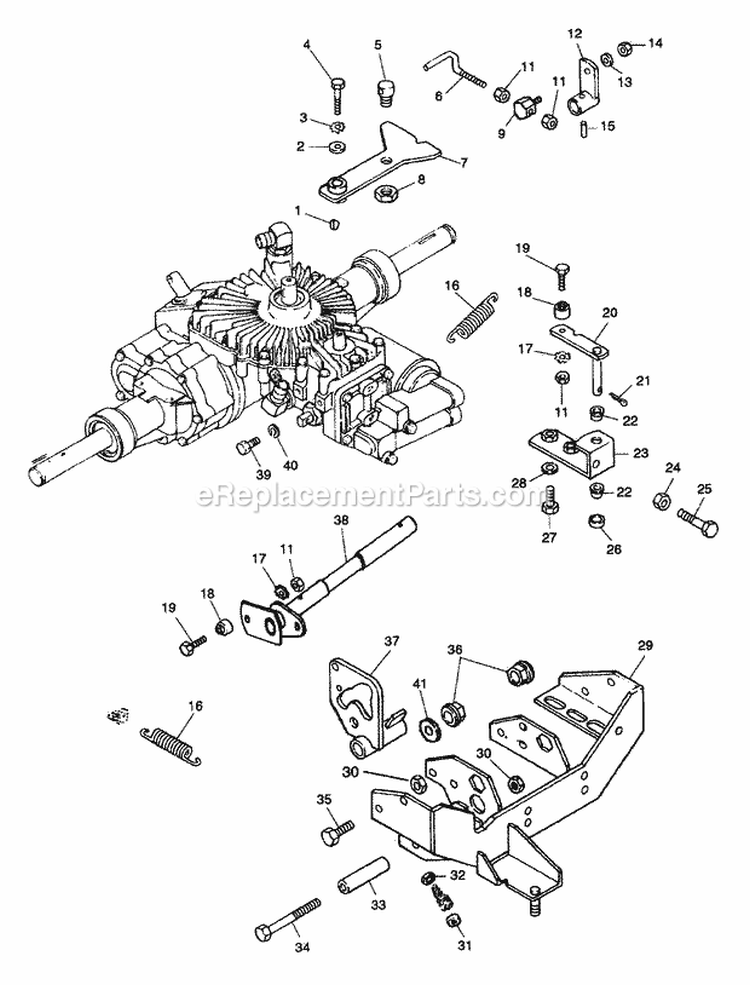 Neutralizer Diagram and Parts List for 934020 000101 Ariens Lawn Tractor