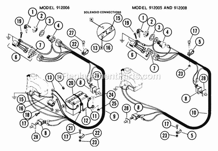 Page C Diagram and Parts List for 912005 013140 Ariens Lawn Tractor