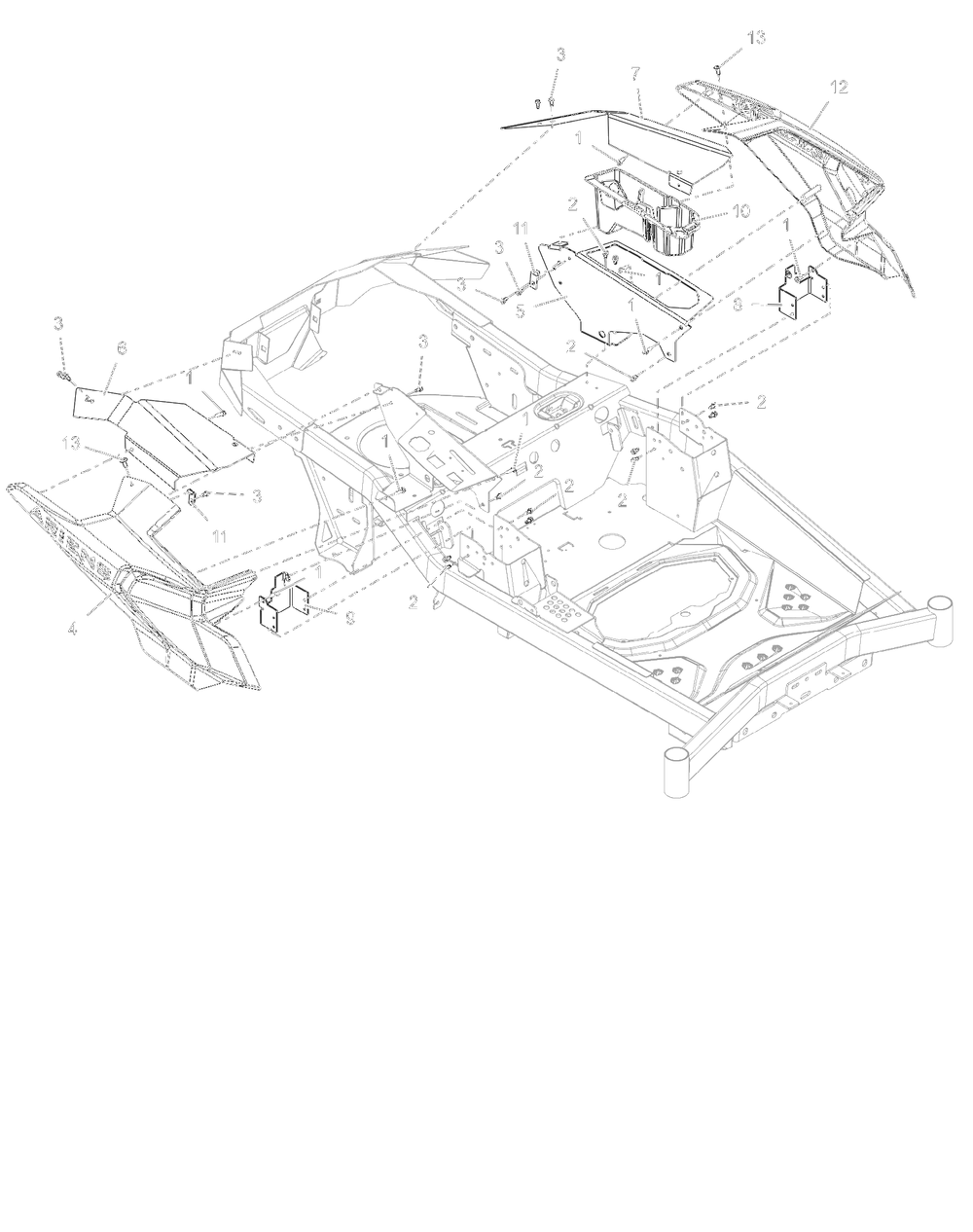 Fenders Diagram and Parts List for 918027 035000 + Ariens Lawn Tractor