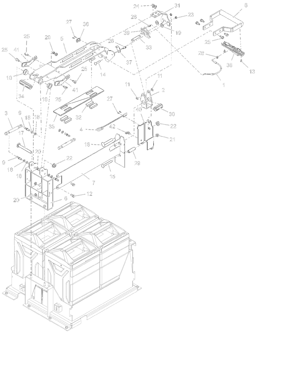 Latch Assembly Diagram and Parts List for 998302 000500 - 000999 Ariens Lawn Tractor