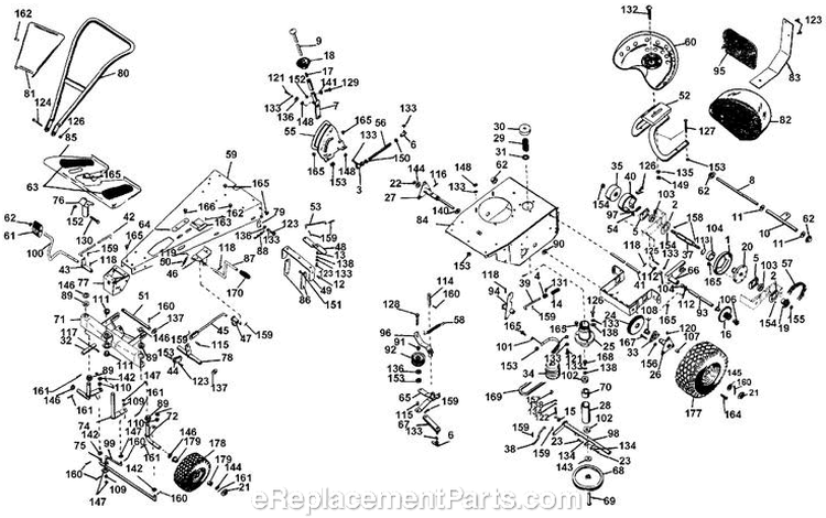 Tractor Parts List For Fairway 5 Diagram and Parts List for 12M4 016601 Ariens Lawn Tractor