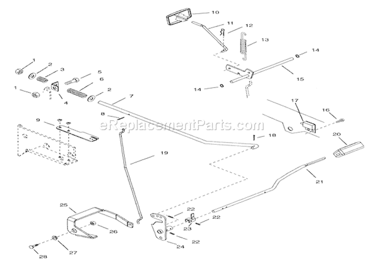 Clutch & Brake - Gear Diagram and Parts List for 936014 000101 Ariens Lawn Tractor