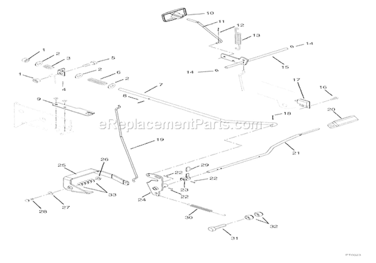 Clutch & Brake - Gear Diagram and Parts List for 936014 000301 Ariens Lawn Tractor