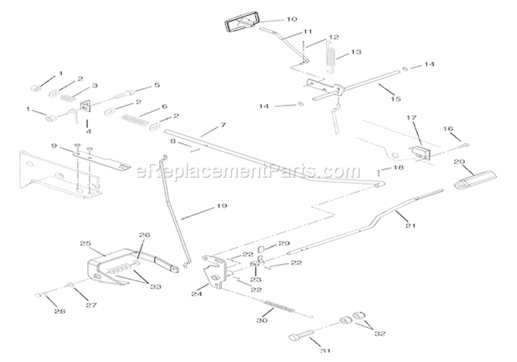 Clutch & Brake - Gear Diagram and Parts List for 936022 000101 Ariens Lawn Tractor