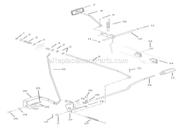 Clutch & Brake - Hydro Diagram and Parts List for 936027 000101 Ariens Lawn Tractor