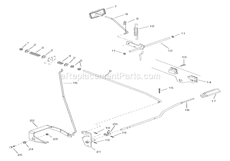 Clutch & Brake - Hydro Diagram and Parts List for 936307 000101 Ariens Lawn Tractor
