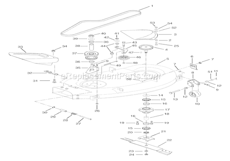 40" Mower Lawn Tractor Diagram and Parts List for 936023 000101 Ariens Lawn Tractor