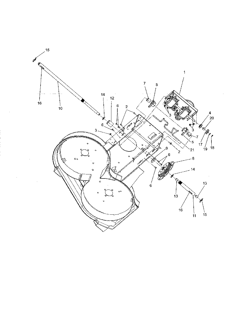 Transmission/drive Diagram and Parts List for 91140300 2000-999999 Ariens Lawn Mower