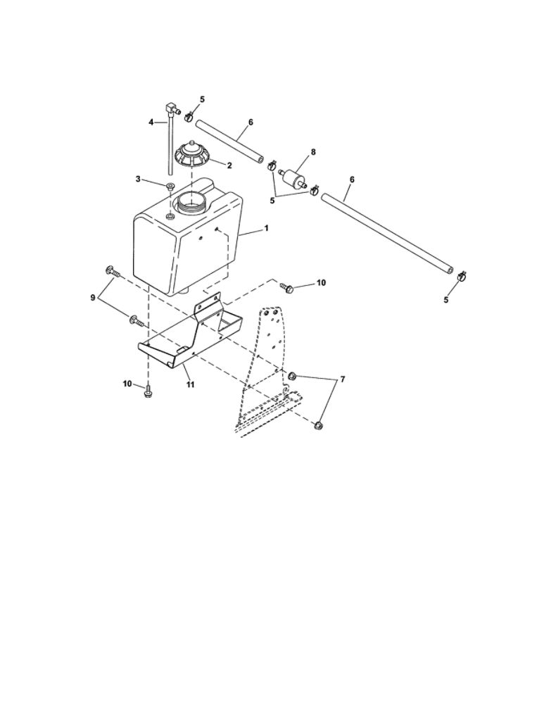 Fuel4 Diagram and Parts List for 99480600  Ariens Lawn Mower