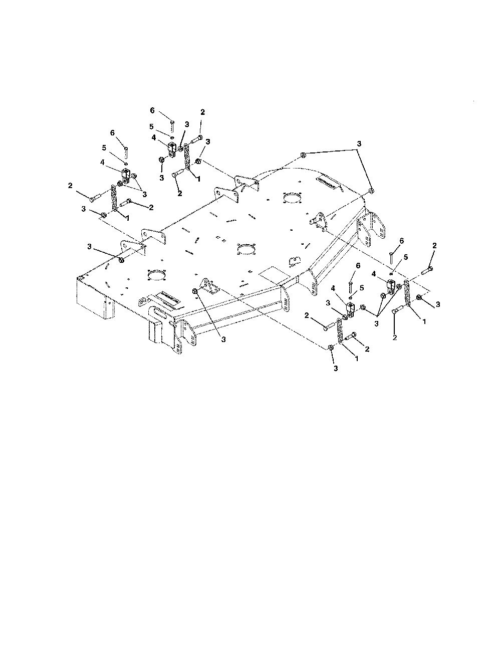 Mounting chains Diagram and Parts List for 99105600  Ariens Lawn Mower