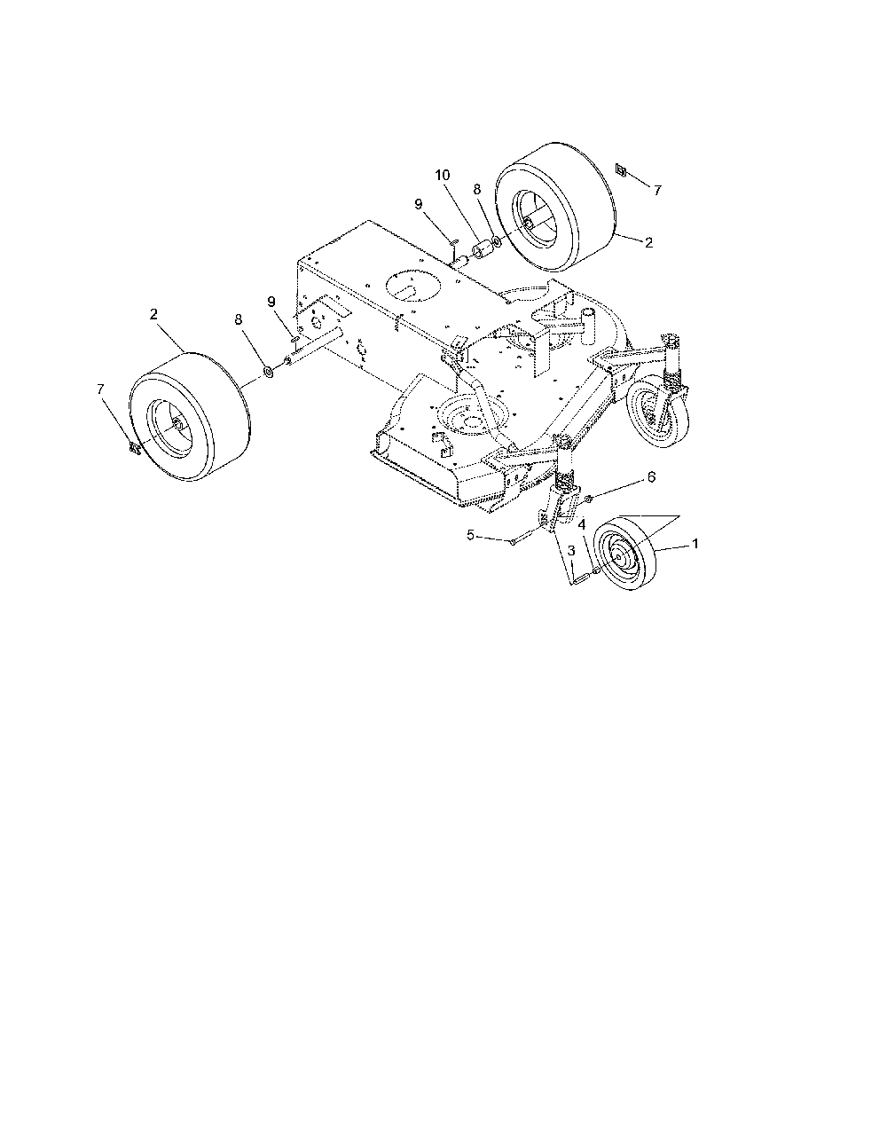 Wheels Diagram and Parts List for 91141000  Ariens Lawn Mower