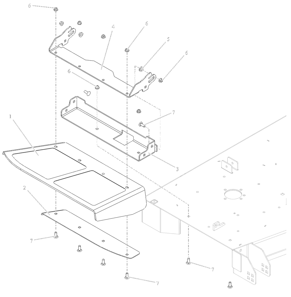 Discharge Chute Diagram and Parts List for 991590 095000 + Ariens Lawn Tractor