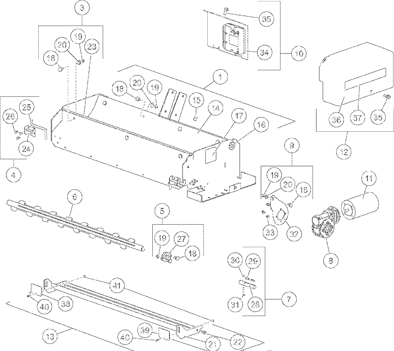 Frame And Drive Assembly Diagram and Parts List for 851006 000101 Ariens Lawn Tractor Accessories