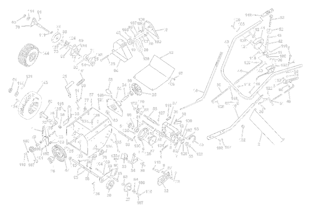 Tractor Parts Diagram and Parts List for 10M6 045201 Ariens Lawn Tractor Accessories