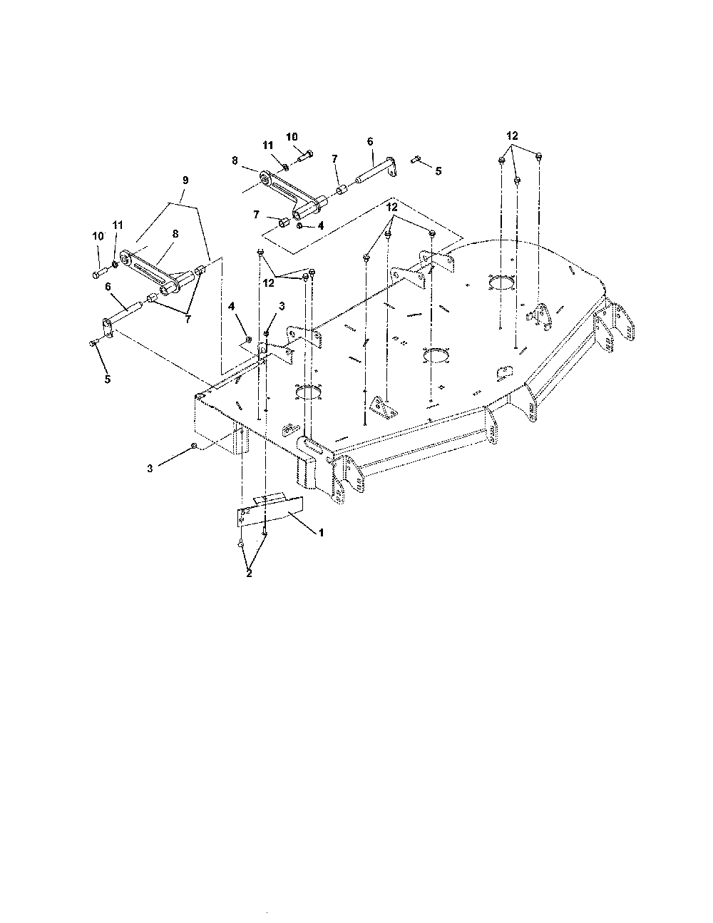 Mounting arms/belt guards Diagram and Parts List for 99104000  Ariens Lawn Mower