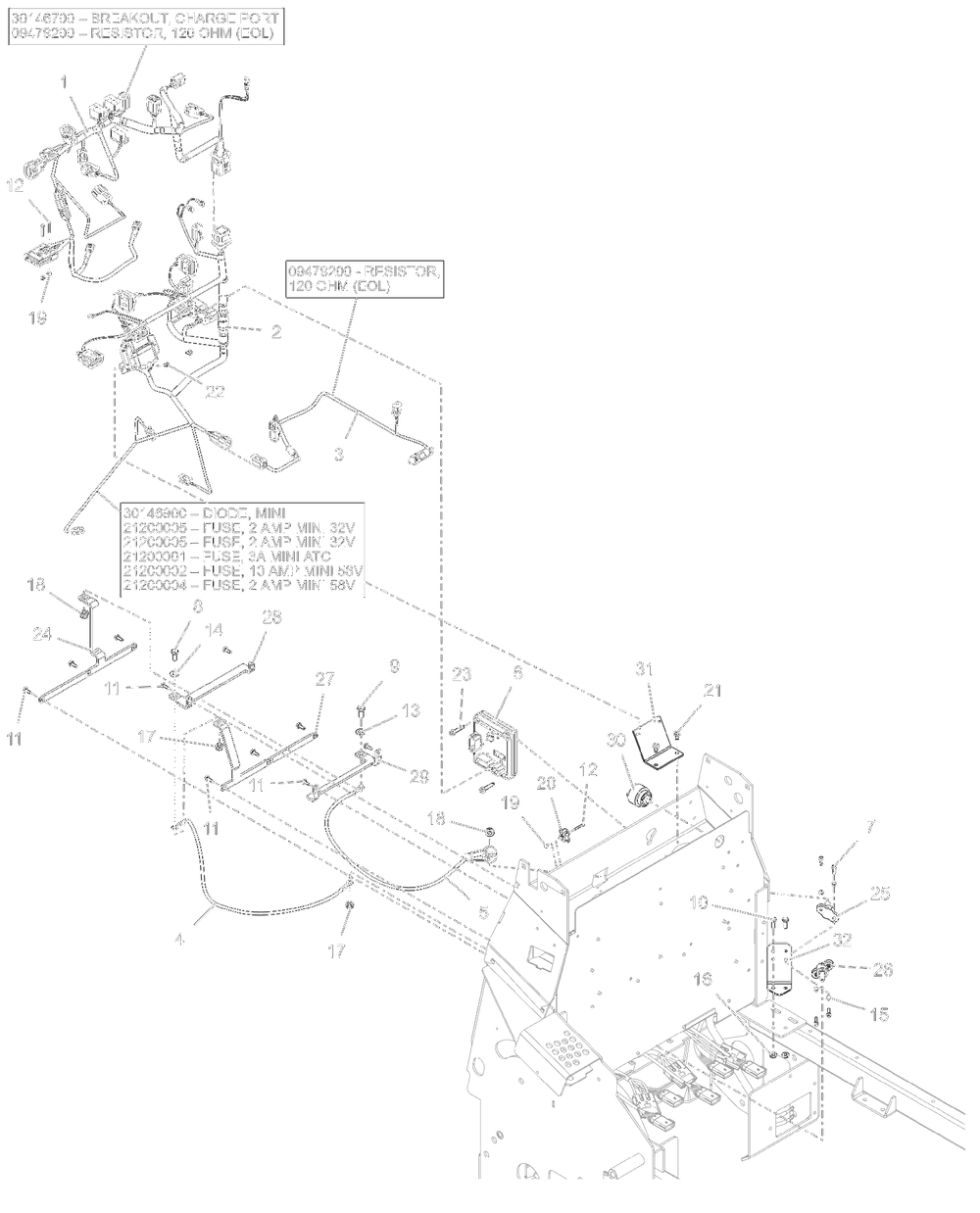 Electrical - Sd Diagram and Parts List for 998302 000500 - 000999 Ariens Lawn Tractor
