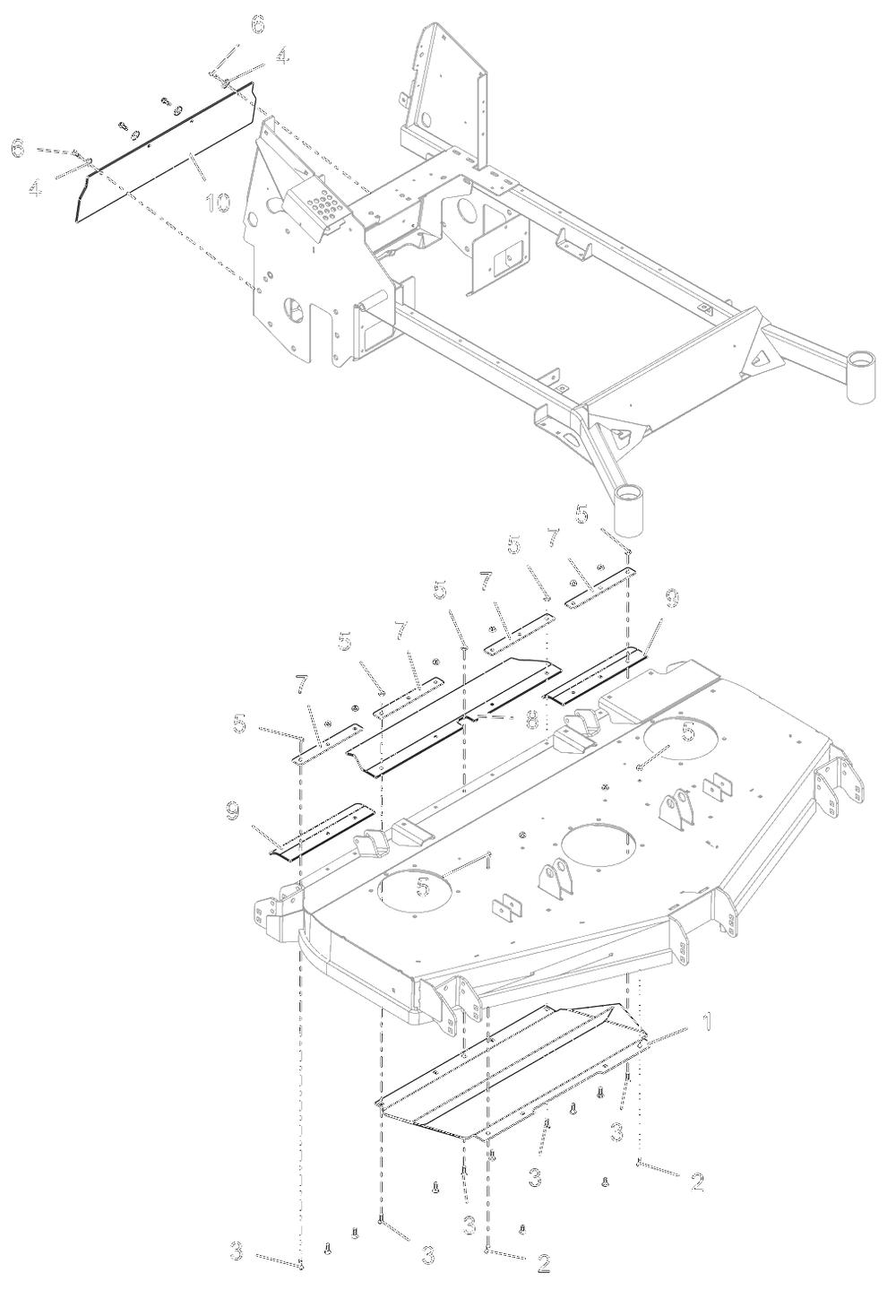 Discharge Chute - 60-Inch - Rd Diagram and Parts List for 998312 001000 + Ariens Lawn Tractor