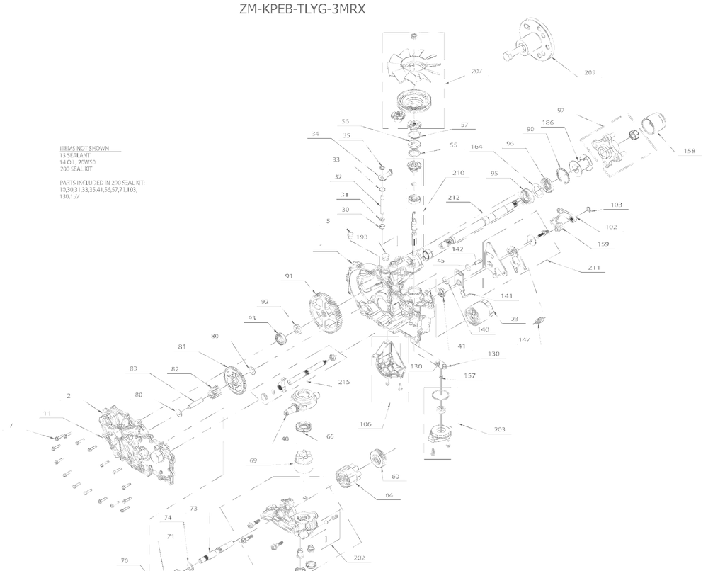 09360000 - Zt3100 Diagram and Parts List for 991590 095000 + Ariens Lawn Tractor