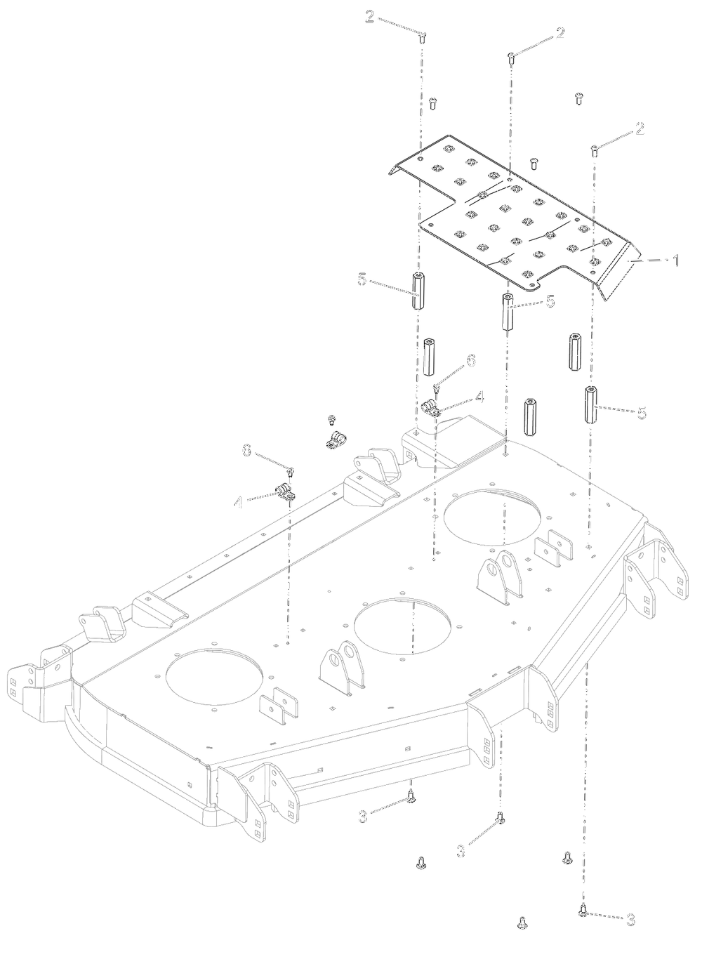Deck Step Platform - 48-Inch - Rd Diagram and Parts List for 998304 001000 + Ariens Lawn Tractor