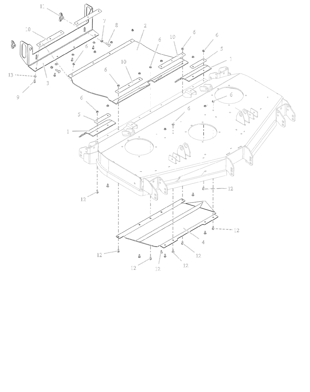 Discharge Chute - 52-Inch - Rd Diagram and Parts List for 997313 001500 - 001999 Ariens Lawn Tractor
