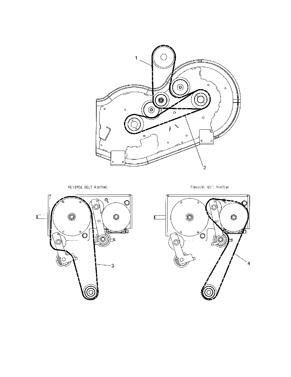 Belt diagrams Diagram and Parts List for 91141000  Ariens Lawn Mower
