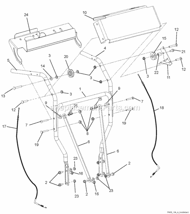 Page I Diagram and Parts List for 911413 013000 Ariens Lawn Mower