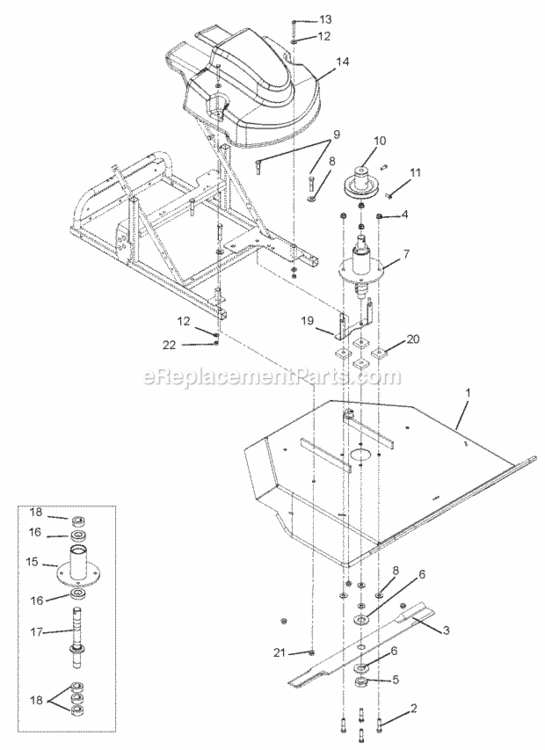 Page C Diagram and Parts List for 911707 000101- Ariens Brush Cutter