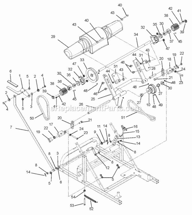 Page F Diagram and Parts List for 911707 000101- Ariens Brush Cutter