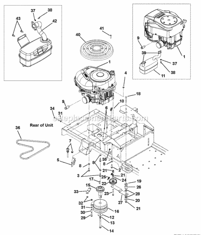 Page E Diagram and Parts List for 915157 000101-009999 Ariens Lawn Tractor