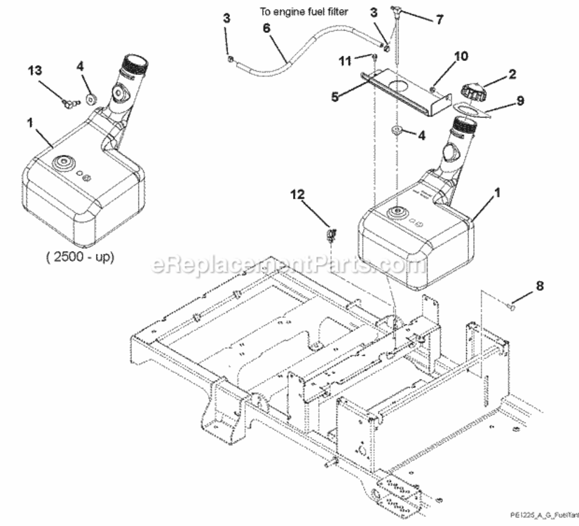 Page G Diagram and Parts List for 915157 000101-009999 Ariens Lawn Tractor