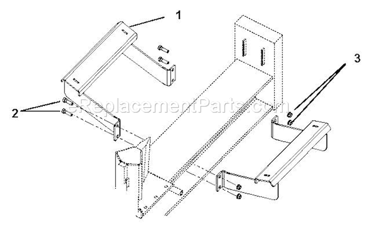 Accessories - Log Cradle Kit Diagram and Parts List for 917001 004000 Ariens Log Splitter