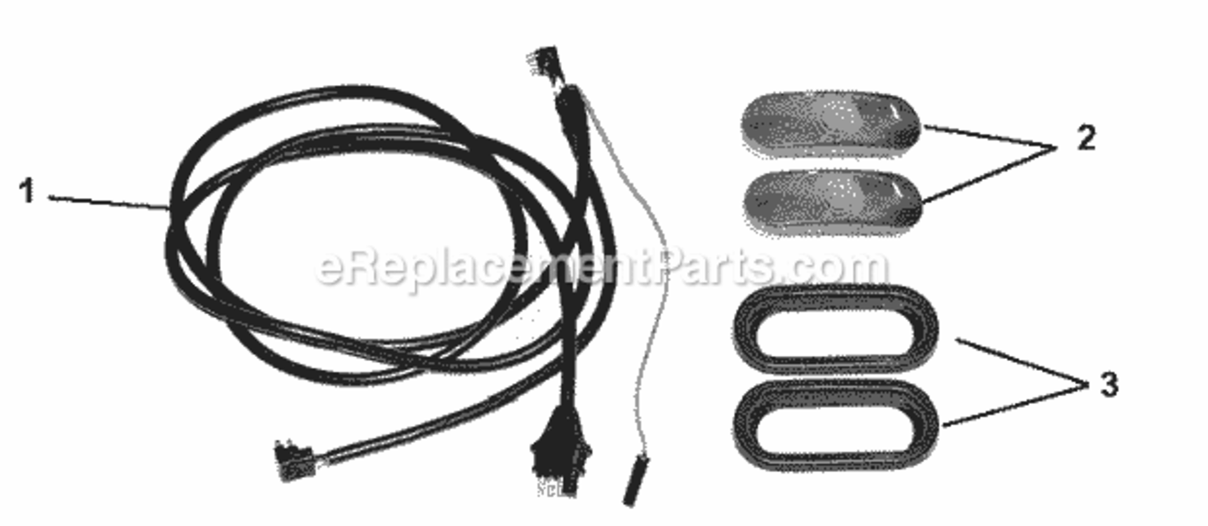 Light_Harness_Kit Diagram and Parts List for 917011 000101- Ariens Log Splitter
