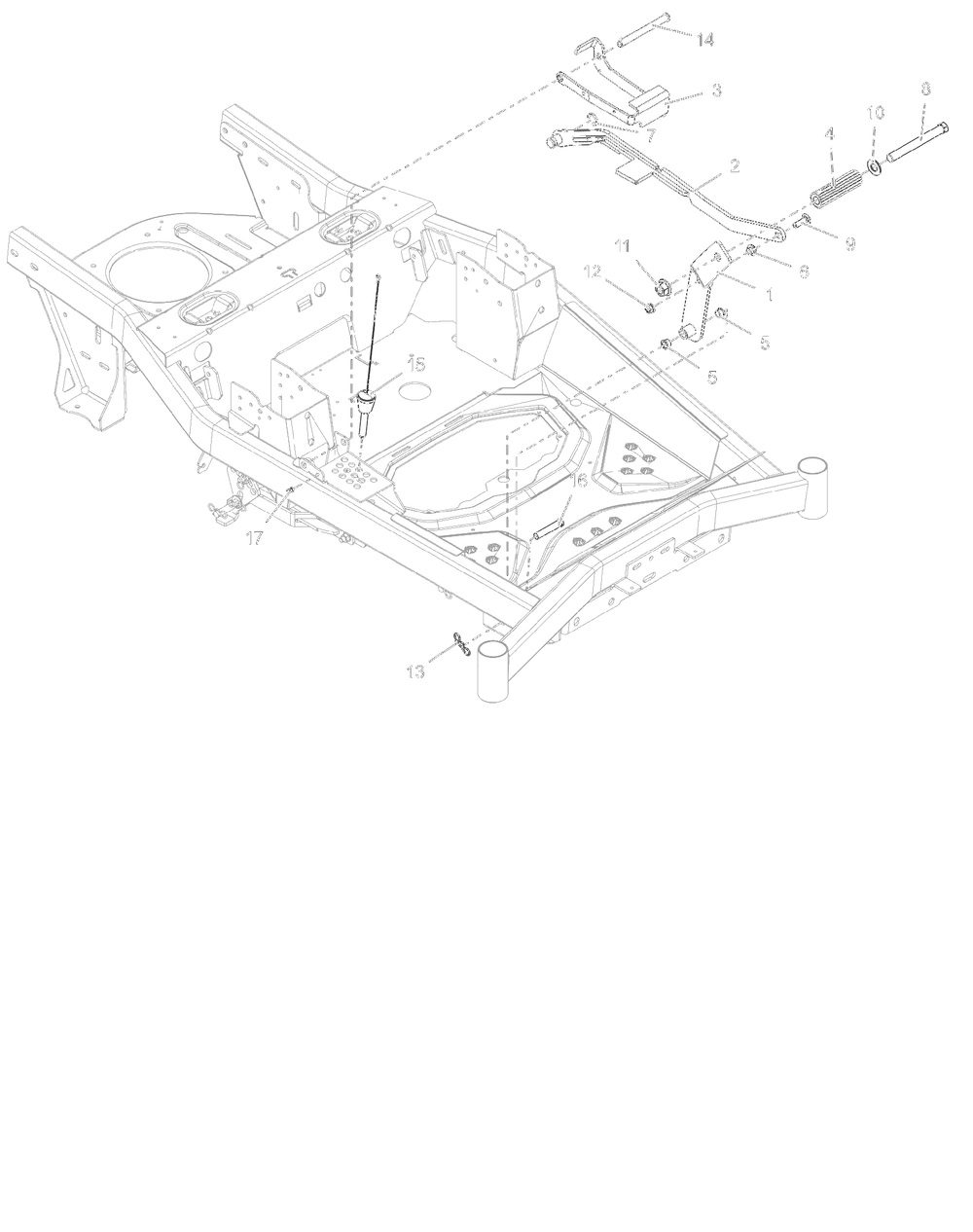 Foot Pedal - 42-Inch And 52-Inch Select Diagram and Parts List for 918027 035000 + Ariens Lawn Tractor