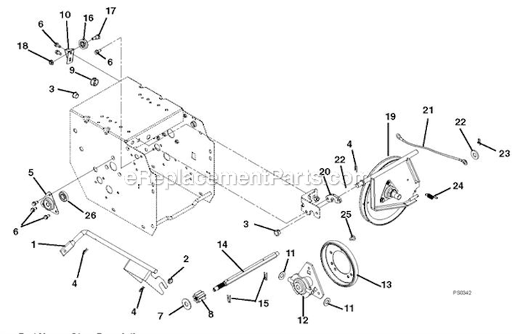 Page E Diagram and Parts List for 920400 000101 Ariens Snow Blower