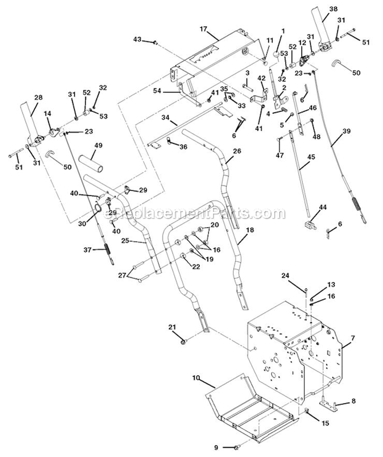 Page G Diagram and Parts List for 920400 000101 Ariens Snow Blower